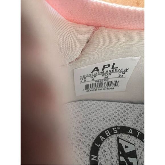 APL Women's Pink Lace-Up Techloom Breeze Running Shoes Size 7.5 - Picture 5 of 5